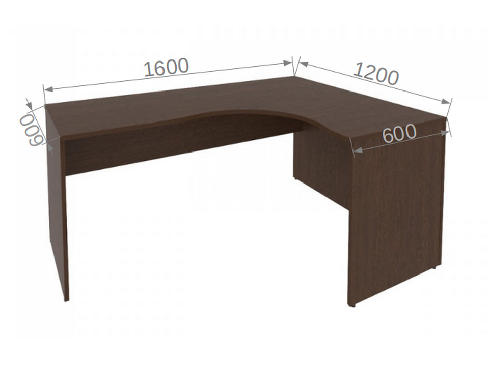 Офисная мебель RIVA Стол угловой (правый) А.СА-4 Пр