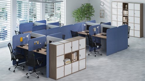 Современная мебель для офиса «Колл-центр» - вид 1